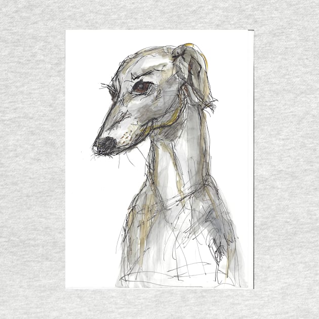 Portrait of a greyhound by atep